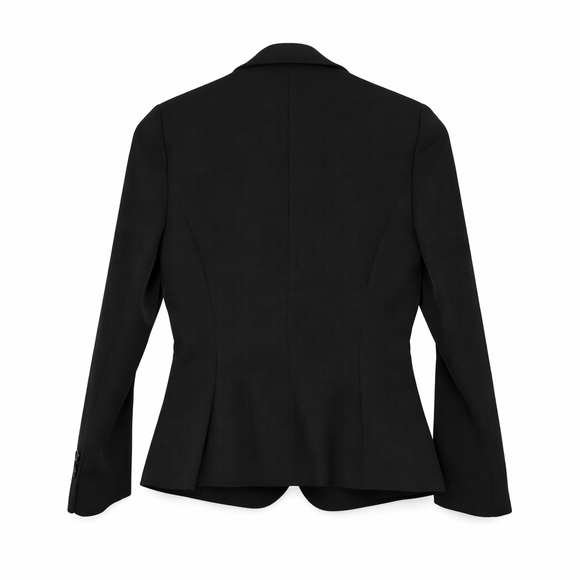 MAX MARA Cady Tailored Blazer Black Jacket Italy Office Business Capsule US 4 S - Picture 3 of 10